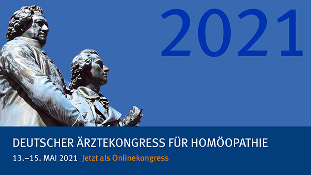 Deutscher Ärztekongress für Homöopathie, 13.-15. Mai 2021 – ONLINE